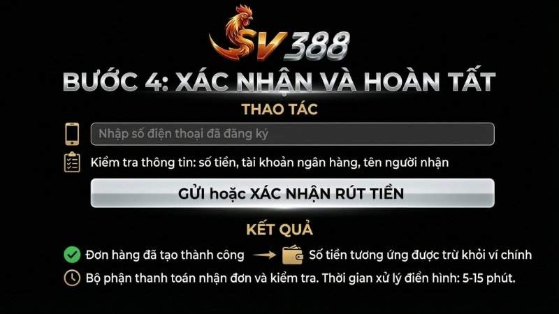 Bước 4: Xác nhận và hoàn tất