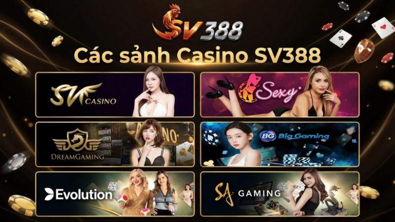 Các sảnh Casino SV388