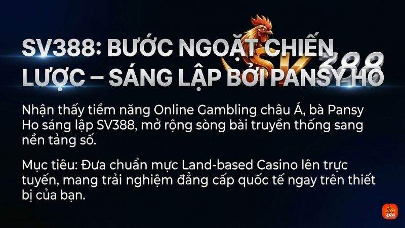 Bước ngoặt chiến lược: Sáng lập SV388