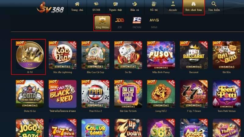 Hướng dẫn tham gia chơi Xì Tố tại SV388