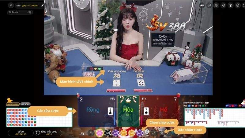 Hướng dẫn thao tác đặt cược